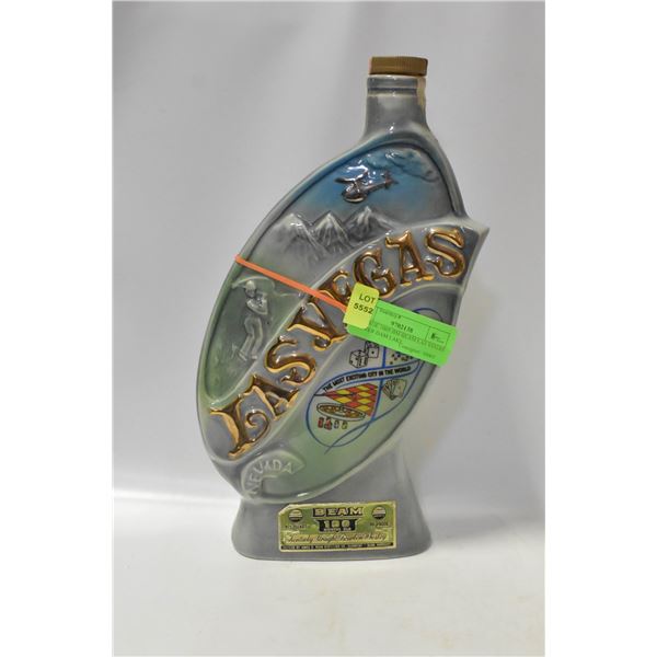 VINTAGE 1969 JIM BEAM LAS VEGAS HOOVER DAM LAKE