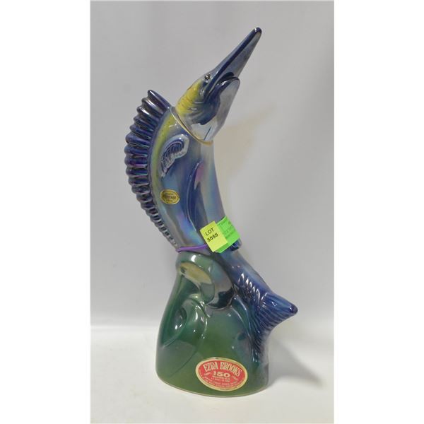 VINTAGE 1970 EZRA BROOKS SWORDFISH NAUTICAL