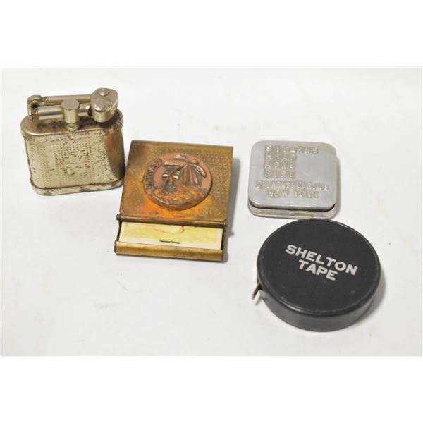 LOT OF VINTAGE ITEMS LIGHTER AND MORE