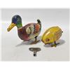 Image 1 : ANTIQUE TIN DUCK & CHICK WIND UP
