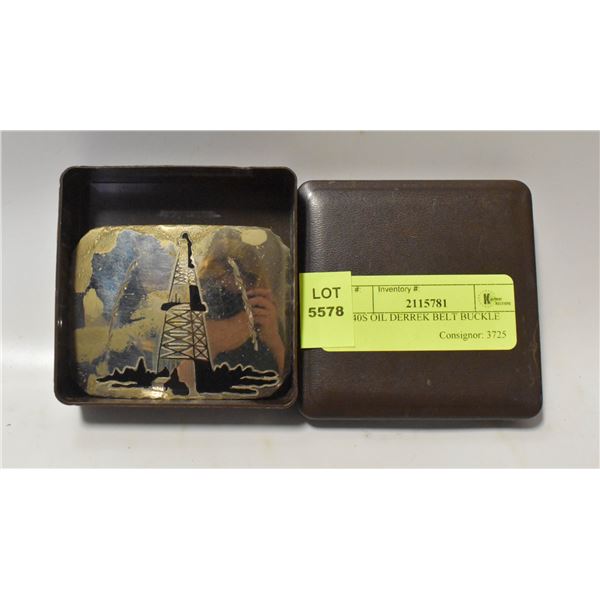 1940S OIL DERREK BELT BUCKLE