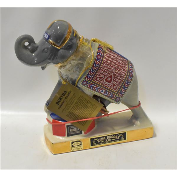 VINTAGE 1970 EZRA BROOKS BERTHA CIRCUS ELEPHANT