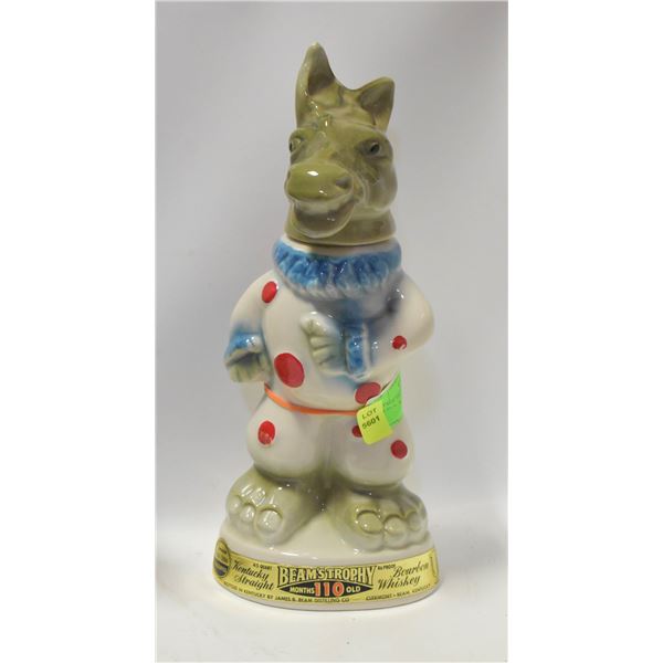 VINTAGE 1968 JIM BEAM REPUBLICAN CLOWN DONKEY