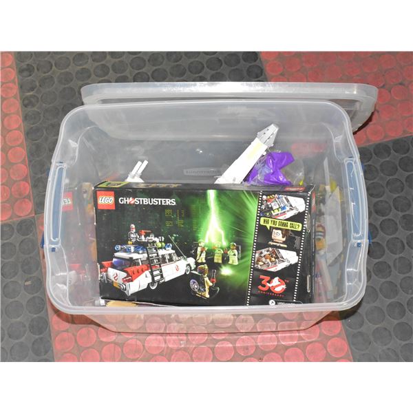 BIN OF STAR WARS LEGO SHIP FIGURES & MORE