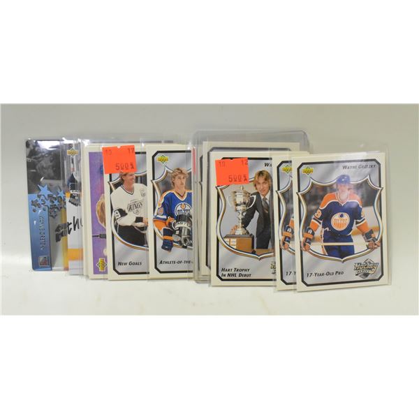 LOT OF 15 WAYNE GRETZKY CARDS
