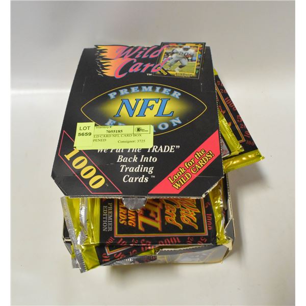 1991 WILD CARD NFL CARD BOX FULL OPENED