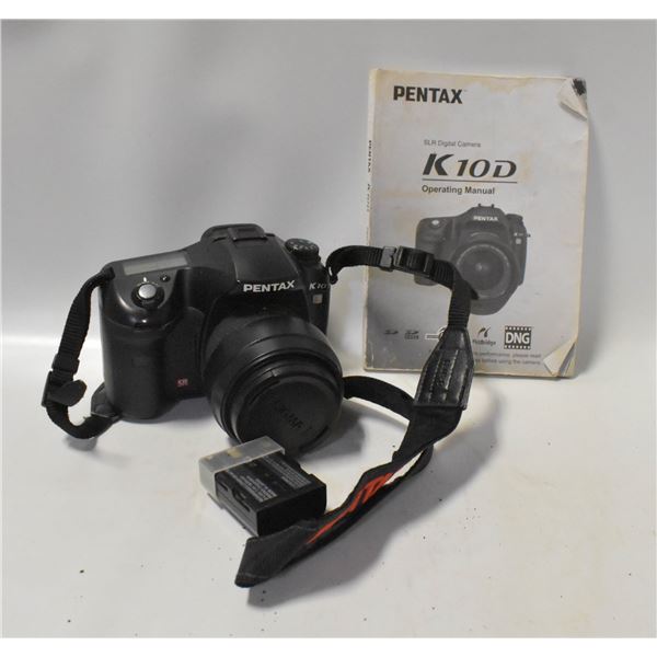 PENTAX K10D CAMERA W BOOKLET UNTESTED