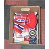 Image 1 : BOX OF MONTREAL CANADIANS MEMORABILIA