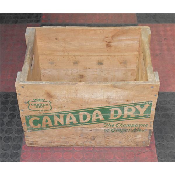 ANTIQUE CANADA DRY GINGER-ALE CRATE