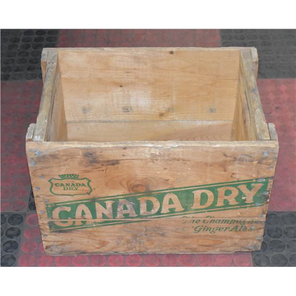 ANTIQUE CANADA DRY GINGER-ALE CRATE