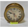 Image 1 : SOLIS BRASS SHIPS TIME QUARTS WALL CLOCK