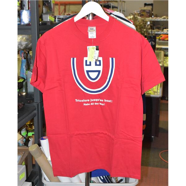 NEW MENS MED MONTREAL CANADIANS SHIRT