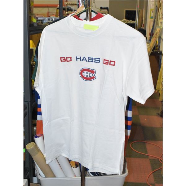 NEW LARGE MONTREAL CANADIANS SHIRT