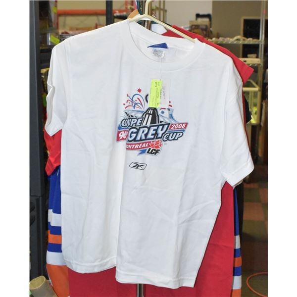 NEW 2008 GREY CUP SHIRT LARGE