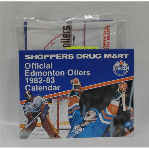 LOT MOSTLY 1980S OILERS TEAM CALENDARS