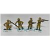 Image 1 : 4 VINTAGE PLASTIC MILITARY MEN - EACH DIFFERENT