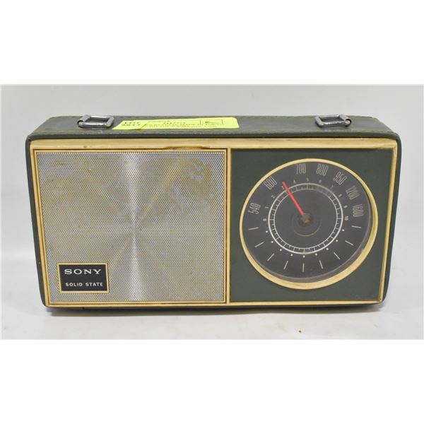 SONY SOLID STATE MADE IN TOKYO JAPAN VINTAGE RADIO