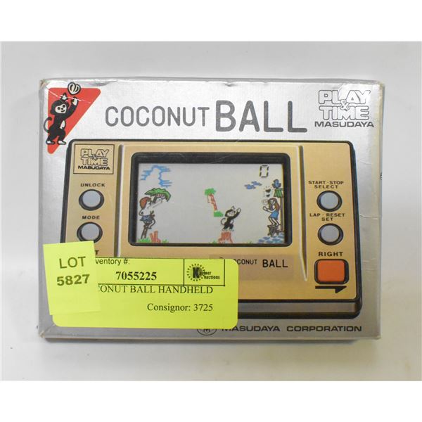 1970S COCONUT BALL HANDHELD GAME