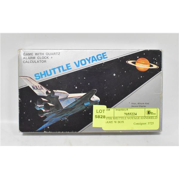 1970S SHUTTLE VOYAGE HANDHELD GAME W BOX