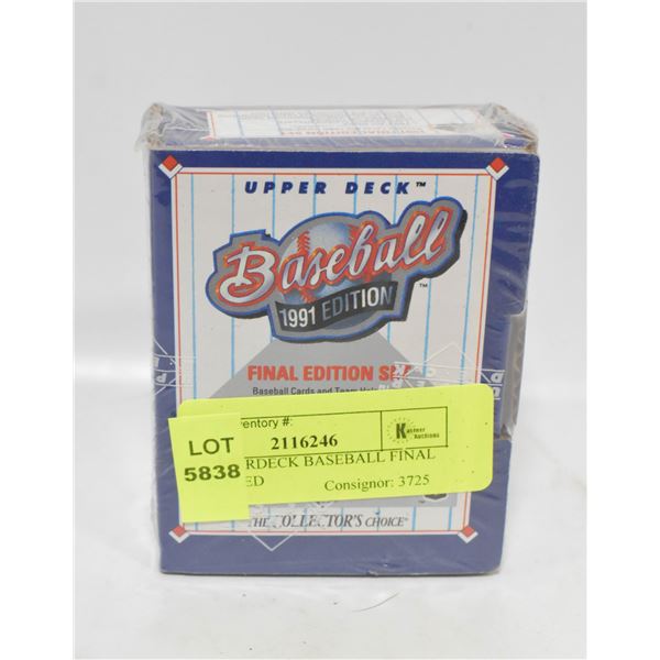 1991 UPPERDECK BASEBALL FINAL SET SEALED