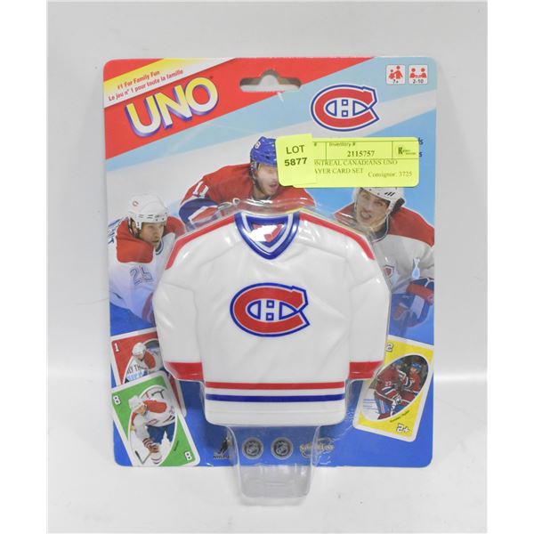 MONTREAL CANADIANS UNO PLAYER CARD SET