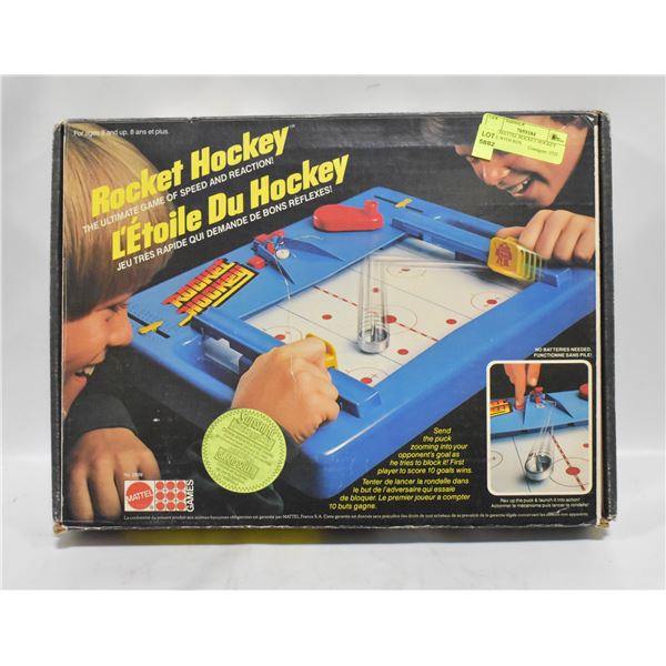1980S MATTEL ROCKET HOCKEY GAME WITH BOX