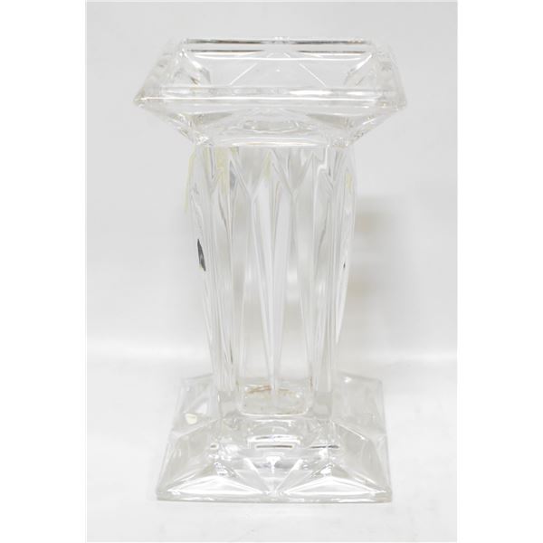 VINTAGE CUT GLASS SQUARE VASE