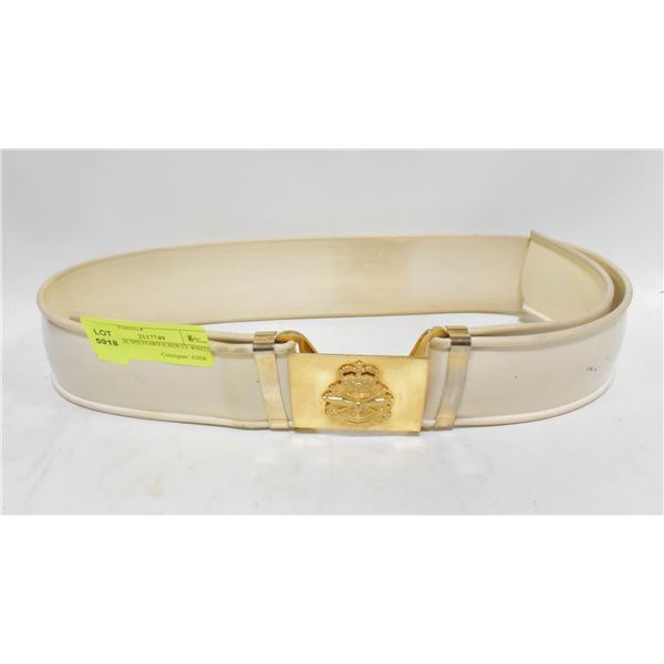 VINTAGE MILITARY/CADETS WHITE BELT