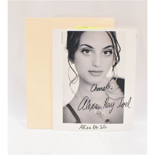 AUTOGRAPHED ALEXA RAE JOEL 8X10
