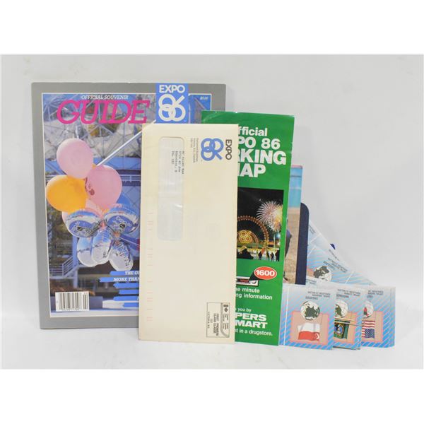 LOT OF EXPO 86 MEMORABILIA