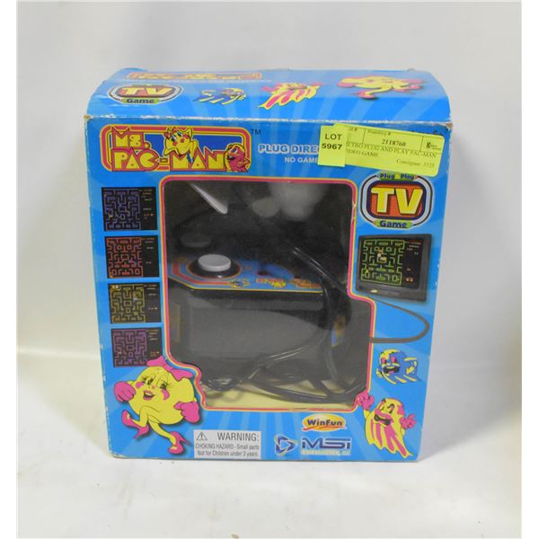 RETRO PLUG AND PLAY PAC-MAN VIDEO GAME