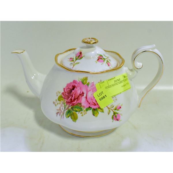 VINTAGE ROYAL ALBERT TEAPOT W LID
