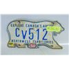 Image 1 : NWT ARCTIC POLAR BEAR LICENCE PLATE