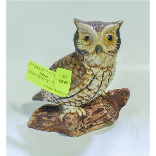 CERAMIC OWL STATUE