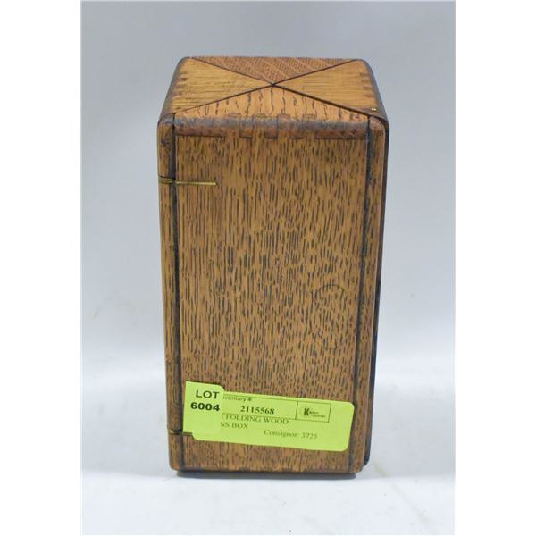 ANTIQUE FOLDING WOOD SURGEONS BOX