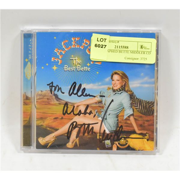 AUTOGRAPHED BETTE MIDDLER CD