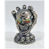 Image 1 : PEWTER KEEPER OF SKULLS STATUE LTD