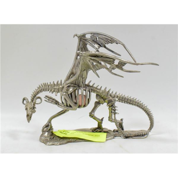 RADCLIFFE PEWTER DRAGON STATUE LTD