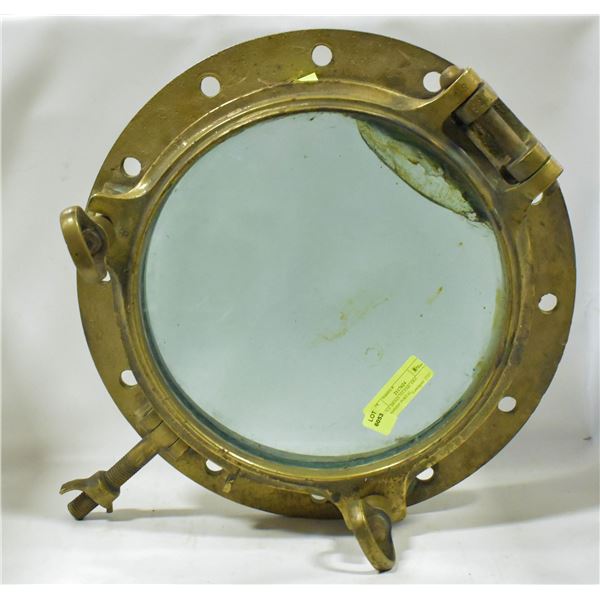 LARGE BRASS TITANIC ERA STEAMSHIP PORTAL