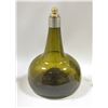 Image 1 : ANTIQUE ONION SHAPE WINE BOTTLE WITH LID
