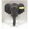 Image 1 : DETAILED HAND CARVED ELEPHANT HEAD DECOR