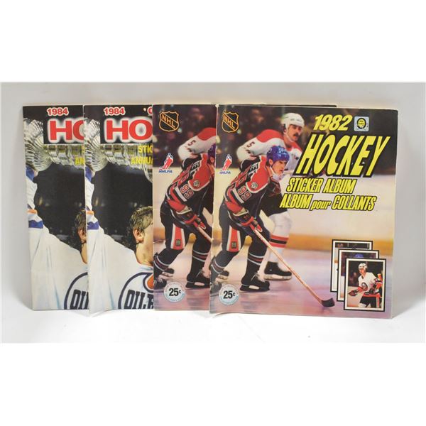 1980S OPC NHL STICKER BOOKS W STICKERS