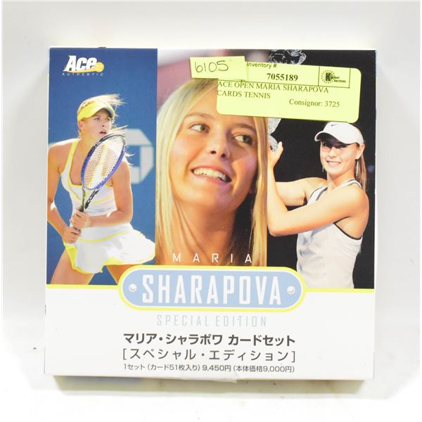 ACE OPEN MARIA SHARAPOVA CARDS TENNIS
