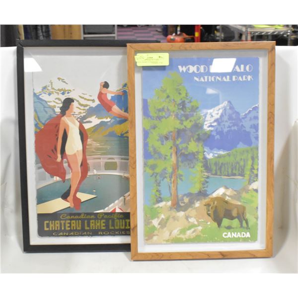 ALBERTA TOURISM PICTURES - BLACK FRAME IS DAMAGED
