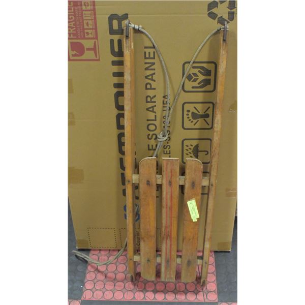 VINTAGE WOODEN SLED