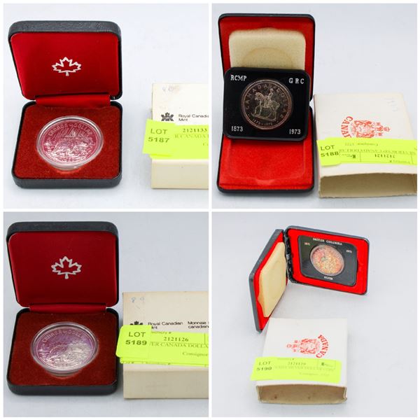 FEATURED LOTS: VARIOUS CANADIAN SILVER DOLLARS