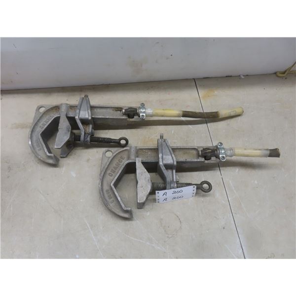 Two Welding Ground Clamps