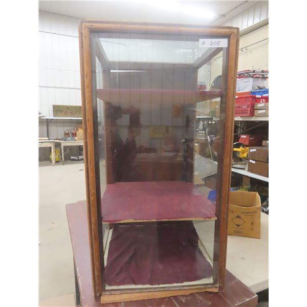 Antique Display Case, 36" x 20" x 20"