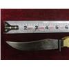 Image 5 : Fixed-Blade Hunting Knife, 5" Blade, 9" Overall, Some Damage on Handle