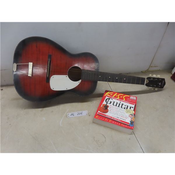 Saturn Guitar with Reinforced Steel Neck, Made in Japan 1960s–70s + Book